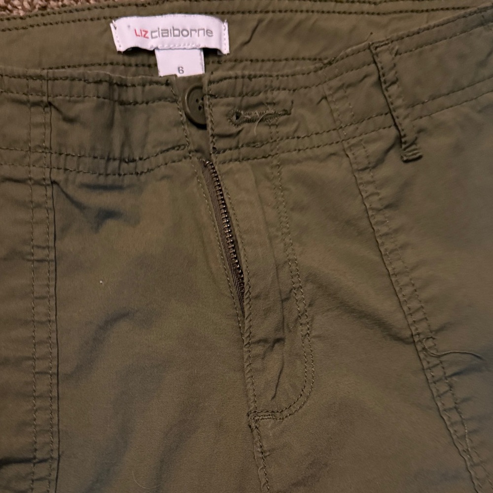 Liz Claiborne Khaki Green Trousers